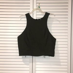 Forest Green Crop Top